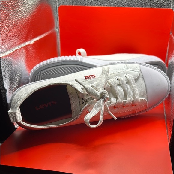 Levi's White Classic Athletic Sneakers - Picture 7 of 9